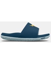 Under Armour Herenslippers Project Rock - Blauw