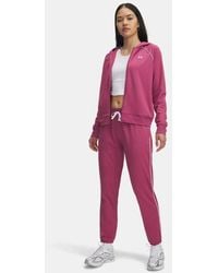 Under Armour - Chándal Rival Tricot Para Mujer Fuchsia Dusk Blanco Blanco - Lyst