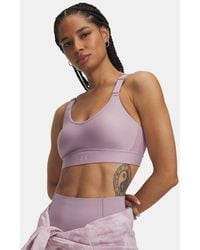 Under Armour - Infinity 2.0 Mid Sports Bra Mauve Mauve - Lyst