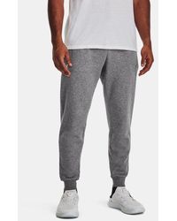 Under Armour - Rival
Fleece Jogginghose Für Herren Castlerock Light Heather Weiß - Lyst