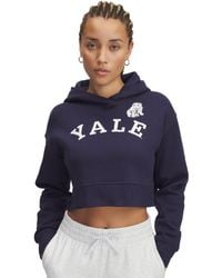 Under Armour - Ua Rival Fleece Collegiate Cropped Hoodie - Lyst