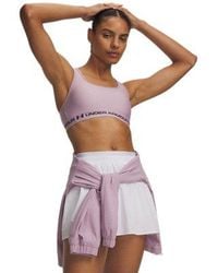 Under Armour - Standard Mid Keyhole Sports Bra - Lyst