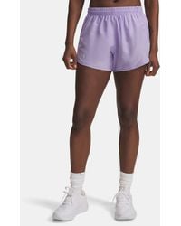 Under Armour - Fly-By 3" Shorts Transparent Transparent Reflective - Lyst