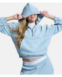 Under Armour - Icon Fleece ½ Zip Hoodie Fog Fog - Lyst