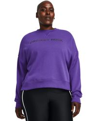 Under Armour - Project Rock Heavyweight Terry Leg Day Crew - Lyst