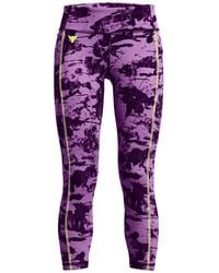Under Armour - Leggings project rock lets go printed ankle - Lyst