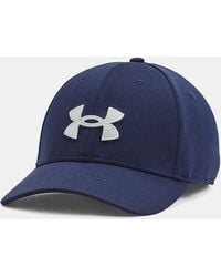 Under Armour - Cappello Blitzing Low Adjustable Da Uomo Midnight Marino Mod Grigio - Lyst