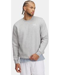 Under Armour - Icon Fleece Crew Mod Light Heather - Lyst