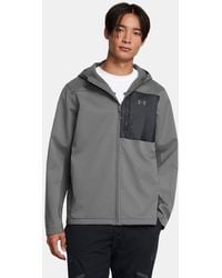 Under Armour - Storm Coldgear Infrared Shield 2.0 Hooded Jacket Castlerock Castlerock - Lyst