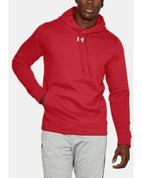 under armour hoodie red men