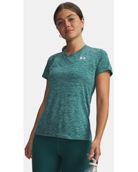 Under Armour - Tech Twist V-Neck Short Sleeve Rack - Lyst