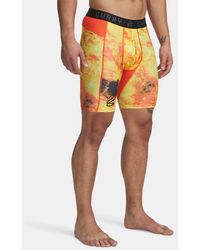Under Armour - Curry Heatgear Shorts Mit Print Für Herren Fire Schwarz - Lyst
