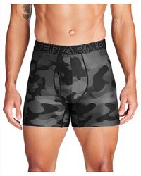 Under Armour - Performance Tech 6" 3 Pack Print/solid Boxer Briefs - Lyst