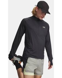 Under Armour - Explor Trail Run ¼ Zip Anthracite Fade - Lyst