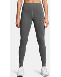 Under Armour - Leggings Rival Para Mujer Castlerock Negro - Lyst