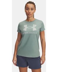 Under Armour - Rival Logo Short Sleeve Silica Hydro - Lyst