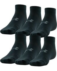 Under Armour - Set Of 6 Pairs Essential Lite Low Cut Socks - Lyst