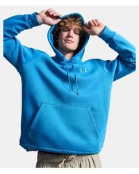 Under Armour - Icon Fleece Hoodie Aegean Aegean - Lyst