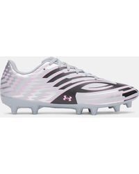 Under Armour - Shadow Club 4 Fg Soccer Cleats Steel Metallic - Lyst