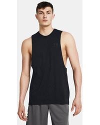 Under Armour - Left Chest Cutoff Tank Top Clothing/ Polyester/Cotton - Lyst
