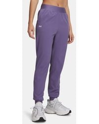 Under Armour - Rival High-Rise Woven Pants Luxe - Lyst