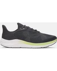 Under Armour - Pursuit 4 Big Logo Running Shoes Anthracite Lumos Lime Castlerock - Lyst