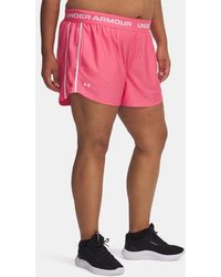 Under Armour - Short Tech Play Up Pour Femme Super Blanc - Lyst