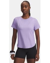 Under Armour - Haut À Manches Courtes Launch Elite Pour Femme Transparent Réfléchissant - Lyst