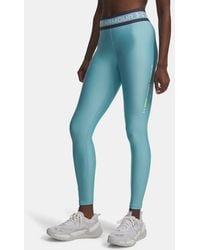 Under Armour - Tech Branded Leggings Haze Lumos Lime - Lyst