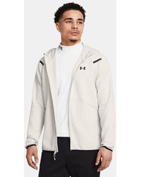 Under Armour - Sweat À Capuche Entièrement Zippé Unstoppable Fleece Pour Homme Summit Noir - Lyst