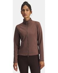 Under Armour - Haut Entièrement Zippé Halo Engineered Pour Femme Sierra Taupe Kona Marron Réfléchissant - Lyst