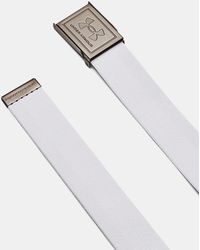 Under Armour - Cintura Drive Stretch Webbing Da Uomo Halo Grigio Argento - Lyst