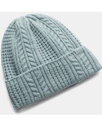 Under Armour - Gorro De Punto Trenzado Halftime Para Mujer Serpentine Serpentine Jasper Azul - Lyst