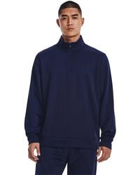 Under Armour - Armour fleece® hoodie mit 1⁄4 zip für midnight - Lyst