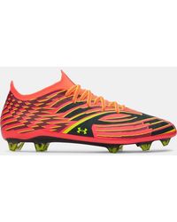 Under Armour - Shadow Elite 4 Fg Mach Soccer Cleats Electric Tangerine Arden High Vis - Lyst