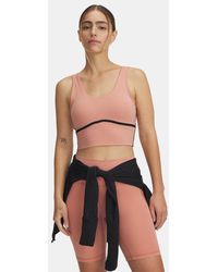 Under Armour - Meridian Piped Crop Tanktop Voor Canyon Roze Zwart Canyon Roze - Lyst