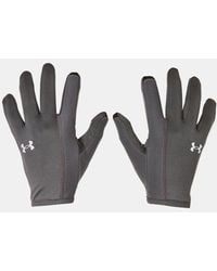 Under Armour - Storm Run Liner Gloves Castlerock / Castlerock / Reflective - Lyst