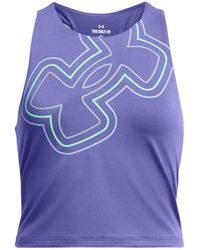 Under Armour - Canotta motion branded crop - Lyst