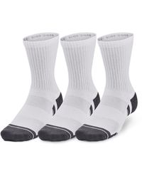 Under Armour - Performance Cotton 3-pack Mid-crew Socks - Lyst