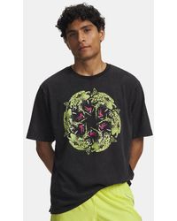 Under Armour - Halo Run Heavyweight Wash Rvltn Short Sleeve Ultimate Reflective - Lyst