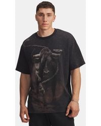 Under Armour - Haut À Manches Courtes Project Rock Washed Heavyweight Pour Homme Calcul - Lyst