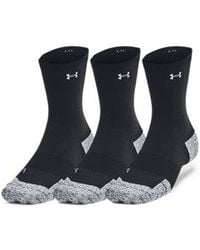 Under Armour - Ua Armourdry® Run Cushion 3-pack Mid-crew Socks - Lyst