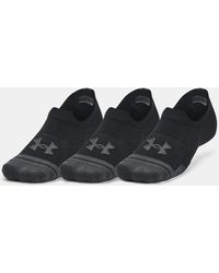Under Armour - Performance Tech Ultra Low 3-Pack Tab Socks Jet - Lyst