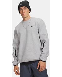 Under Armour - Unstoppable Fleece Crew Mod Light Heather - Lyst