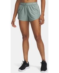 Under Armour - Shorts Tech Play Up Da 8 Cm (3" Da Donna Silica Hydro Bianco - Lyst