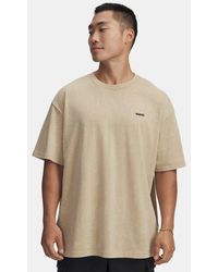 Under Armour - Heavyweight Logo Wash Oversized Short Sleeve Field Khaki - Lyst