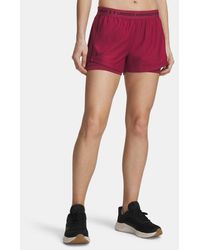 Under Armour - Tech Play Up 2-In-1 Shorts Claret Claret Ox Blood - Lyst