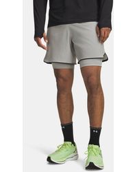 Under Armour - Velociti Pro 2-In-1 Shorts Titanium Reflective - Lyst