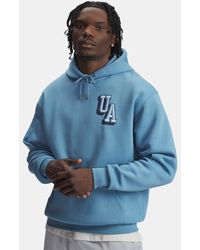 Under Armour - Sweat À Capuche Et Motif Icon Fleece Pour Homme Smoke Noir - Lyst