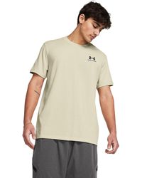 Under Armour - Logo Embroidered Heavyweight Short Sleeve - Lyst